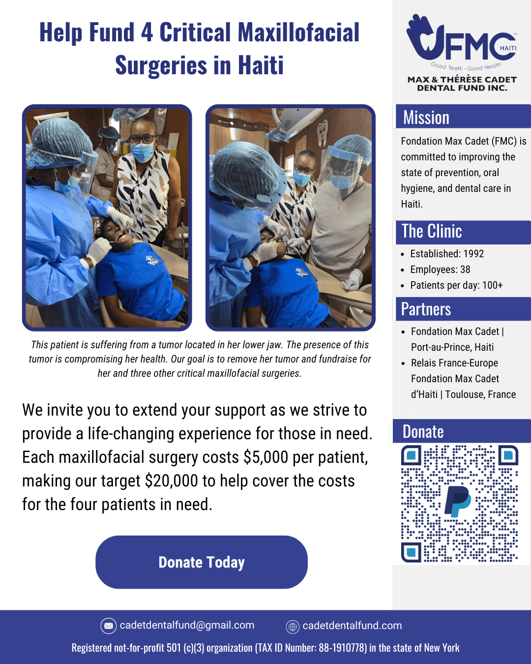 Help Fund 4 Critical Maxillofacial Surgeries in Haiti Help Fund 4 Critical Maxillofacial Surgeries in Haiti